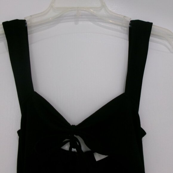 New 4th + Reckless Cutout Tummy Slit Leg Black Jumpsuit Catsuit S XS NWOT - Picture 7 of 15